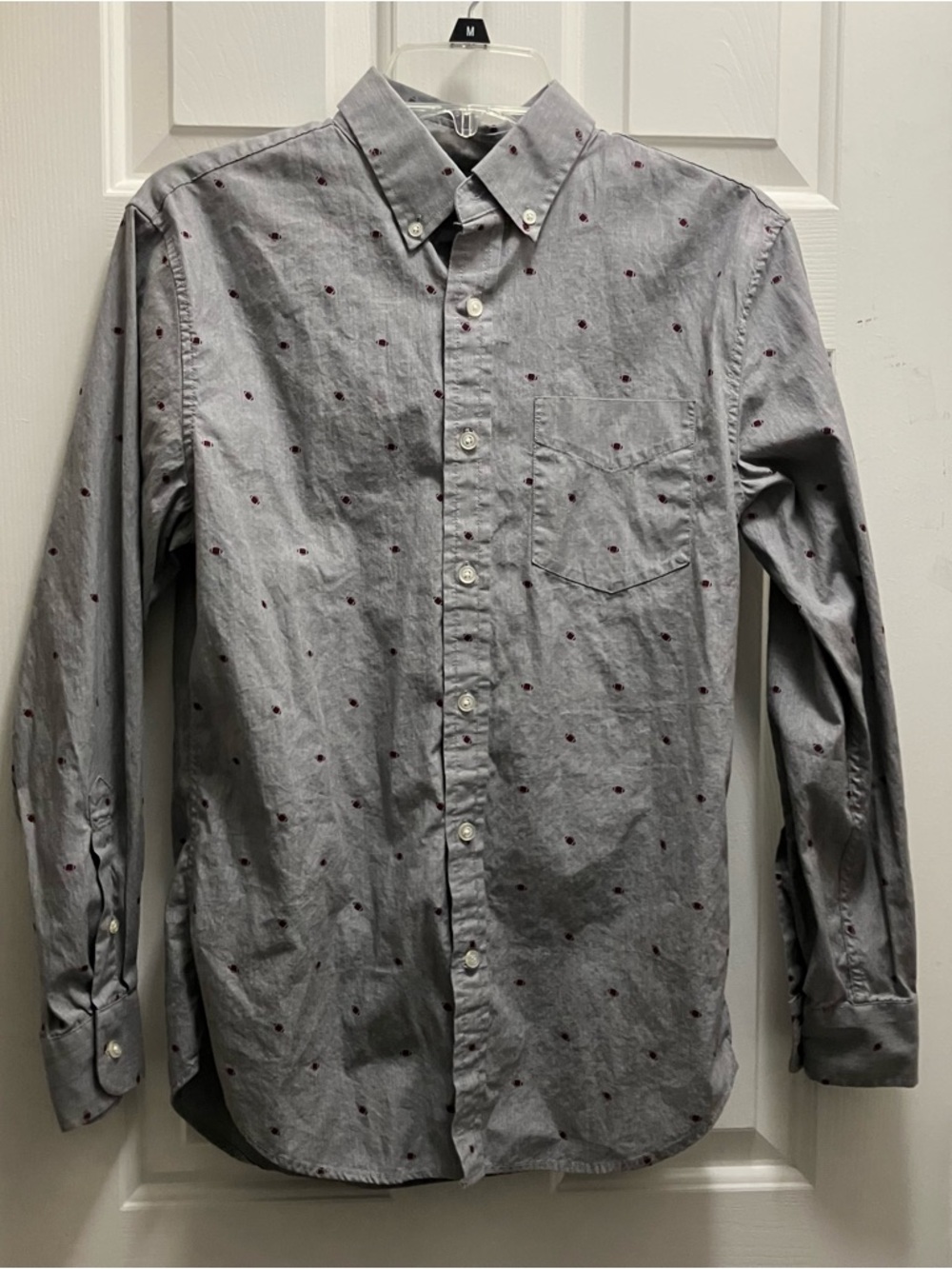 Banana Republic cotton Pinpoint oxford football button down shirt S